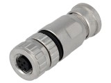 Mufă M12 5-PIN Mamă pe Cablu Drept