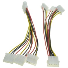 Cablu multiplicator molex (ide) 1 tata la 3 mama, 15cm, spliter/splitter molex