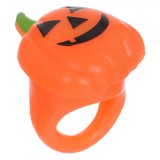 Inel Silicon Halloween, Dovleac Luminos, Portocaliu, Oem
