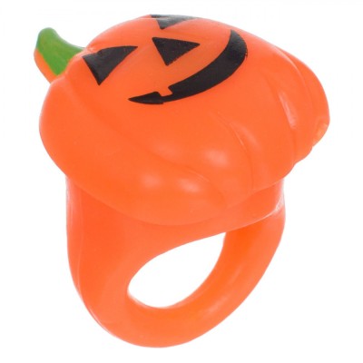 Inel Silicon Halloween, Dovleac Luminos, Portocaliu foto