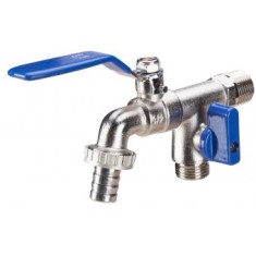 Robinet dublu serviciu 3 cai , D[inch]: 1/2-1/2-3/4