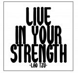 Cumpara ieftin Insigna - Live in Your Strength | Quotable Cards