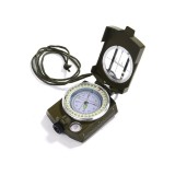 Busolă etanșă pentru drumeții și navigație militară cu husă, șnur și ghid de utilizare &icirc;n limba engleză
