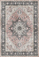 Covor Premium Belgian Model Alaska P0157-735, Marime 120 x 160 cm, Albastru, Antialergic, Poliester Reciclat, Living, Dormitor, Sufragerie, Birou foto
