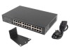 Switch Ethernet LANBERG 24 porturi RJ45 Gigabit 1Gbps rack 19&quot; 1U negru