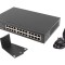 Switch Ethernet LANBERG 24 porturi RJ45 Gigabit 1Gbps rack 19&quot; 1U negru