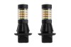 Set 2 becuri auto semnalizare LED, cu lumini de zi 2in1, AMIO, 12V, culoare alb-orange, BAU15s, Canbus AutoDrive ProParts