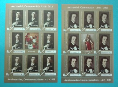 TIMBRE ROMANIA 2013 L.P.1964b ARTA COMEMORARI STEFAN LUCHIAN MNH foto