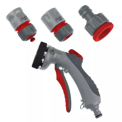 Pistol pentru stropit cu 8 functi TRIGGER CONTROL-set 4 elemente Dedra foto