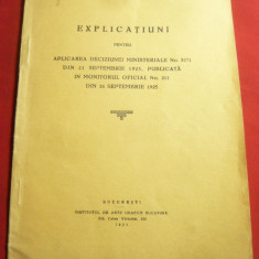 Tematica -Sanitar-Veterinara- Explicarea Deciziei 5271/1925 -Ed.Bucovina ,41pag