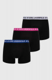 Karl Lagerfeld boxeri 3-pack barbati, culoarea negru