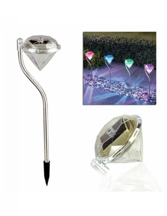 Lampa Solara estetica Exterioara de Gradina LED Tip Lampadar