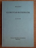 Willers - Elementar Mathematik. Ein Vorkurs zur Hoheren Mathematik