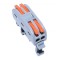 Conector 2+2 cu sina portocaliu pentru cablu maxim 4 mm