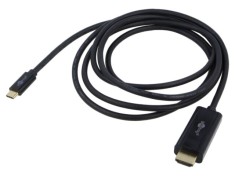 Cablu Goobay USB-C la HDMI 3m negru, PVC, aurit, 4K UHD