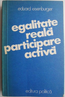Egalitate reala-Participare activa &amp;ndash; Eduard Eisenburger foto
