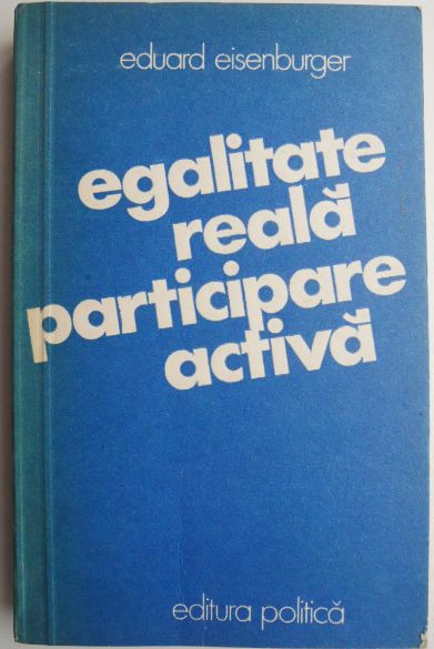 Egalitate reala-Participare activa &ndash; Eduard Eisenburger