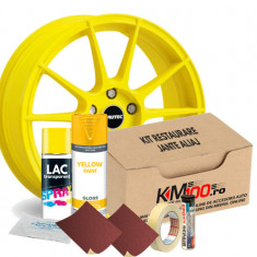 Kit reparatie jante, culoare GALBEN (V1) - Cod RAL: 1003