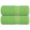 VidaXL Prosoape de baie, 2 buc. FROGN, verde măr, 30x30 cm, 100% bumbac 137016