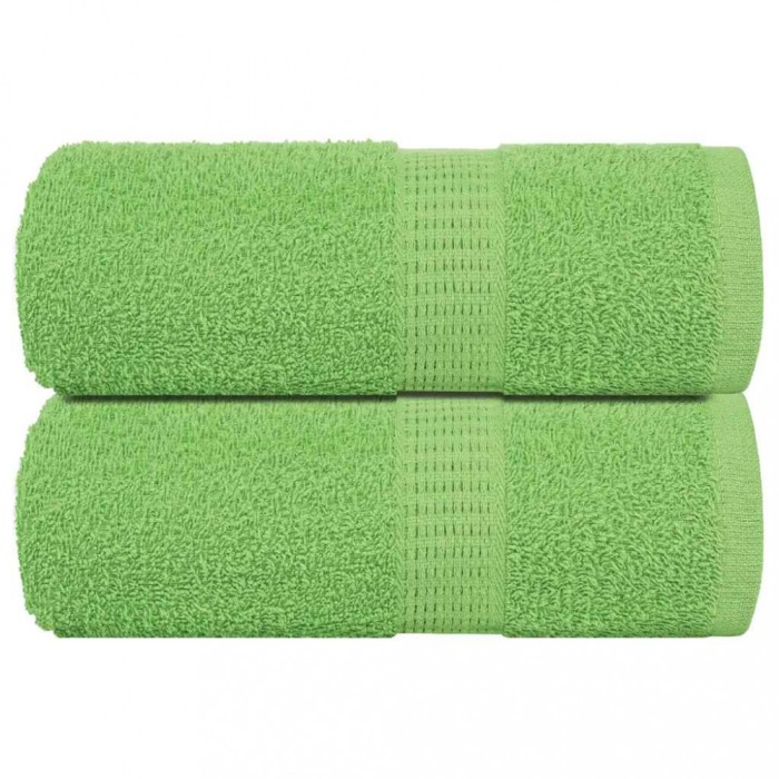 vidaXL Prosoape de baie, 2 buc. FROGN, verde măr, 30x30 cm, 100% bumbac 137016