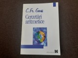 CARL FRIEDRICH GAUSS CERCETARI ARITMETICE 12/2