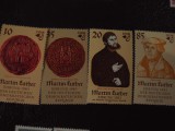 DDR-MARTIN LUTHER- SERIE COMPLETA-NESTAMPILATE, Nestampilat