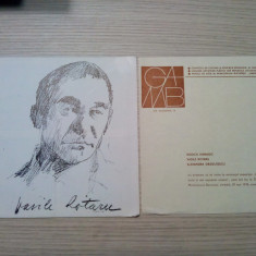 VASILE ROTARU - Invitatie la Vernisaj - Expozitie de Pictura Mai 1978