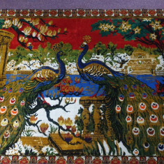 Carpeta persana cu doi pauni, noua, nefolosita, 170x120 cm
