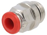 Racord Push-In Simplu 1/4&quot; Alamă Nichelată 20 Bar