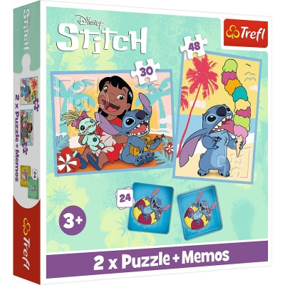 PUZZLE TREFL 2IN1 MEMO MOOMIN DISNEY STITCH LILO SuperHeroes ToysZone foto