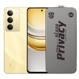 Folie de Protectie pentru Realme 14x, TEO, Sticla Securizata ESD Antistatica, Super-X Privacy OG, Margini Negre, 0.30 mm, Transparent Inchis