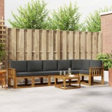 Cumpara ieftin Set de canapele de exterior 7 buc. 6-Locuri Natural si Antracit