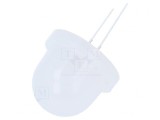LED Alb Cald 16mm 900-3600mcd 90&deg; Convex