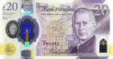 Bancnota ANGLIA - 20 lire 2024 - King Charles - polymer - UNC