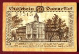 Notgeld Germania 1920 Dahme 50 Pfennig, Bancnota Colectie, Germania, Europa