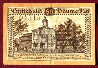 Germania notgeld 50 pfennig 1920 Dahme ** foto