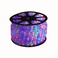 Furtun Luminos de Craciun 100m 2300LED Multicolore Cilindric 2Pini 11mm foto