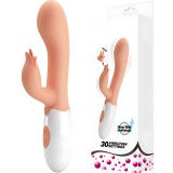 Vibrator cu Limba, 30 Moduri de Vibratie si Lins, Stimulare Dubla, Clitoris si Punctul G, Rezistent la Apa, Fara BPA, Usor de Curatat, 19.2 x 3.3 cm,