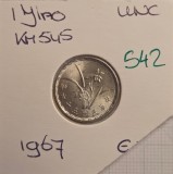 542 Taiwan 1 Jiao 56 (1967) KM#545, excelenta