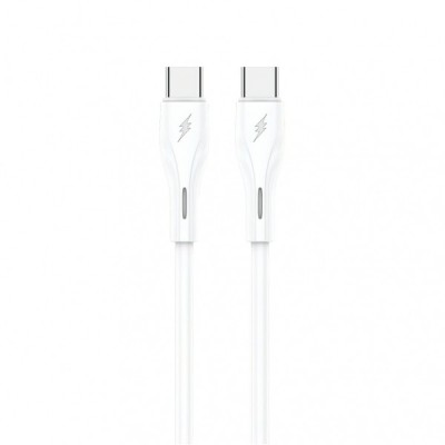 Cablu Date si Incarcare USB-C - USB-C Sendem M36C, 66W, 1m, Alb foto