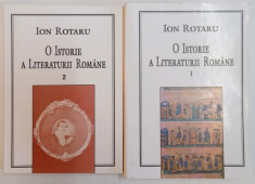 O ISTORIE A LITERATURII ROMANE de ION ROTARU, VOL. I-II GALATI 1994 foto