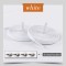 Alb - Sireturi elastice inteligente, functie NO TOUCH, Plate, 6MM, MOI, SIRETILA