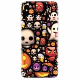 Husa silicon pentru Apple Iphone X, Emoji Mess