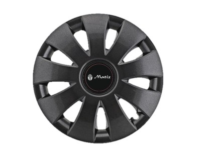 Set 4 Capace Roti pentru Matiz, model Aura Black, R15 foto