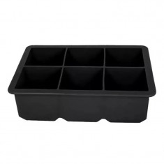 Forma din silicon pentru cuburi de gheata mari,16,5 x 11 x 5 cm, Gonga® Negru