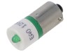 Lampă LED verde BA9S 12V EAO OptoHiT