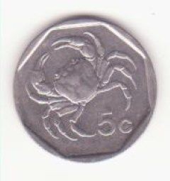 Malta 5 cenți 2001 - crab de apă dulce foto