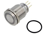 Comutator anti-vandalism ONPOW 2 poziții SPDT 3A/220VAC IP65 GQ22-L-11ZE/J/B/12V/S