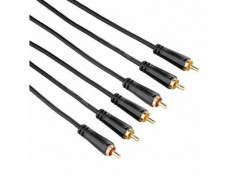 Hama 122158 Cablu AV 3RCA-RCA 3m foto