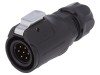 Conector Circular LUTRONIC 7 Pini Aurit IP67, 5A 400V, Mufa Tata Cod 2215/0251-07 Montare Cablu